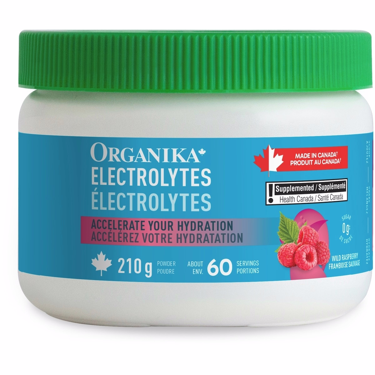 Organika 電解質 野莓風味 210 g 罐