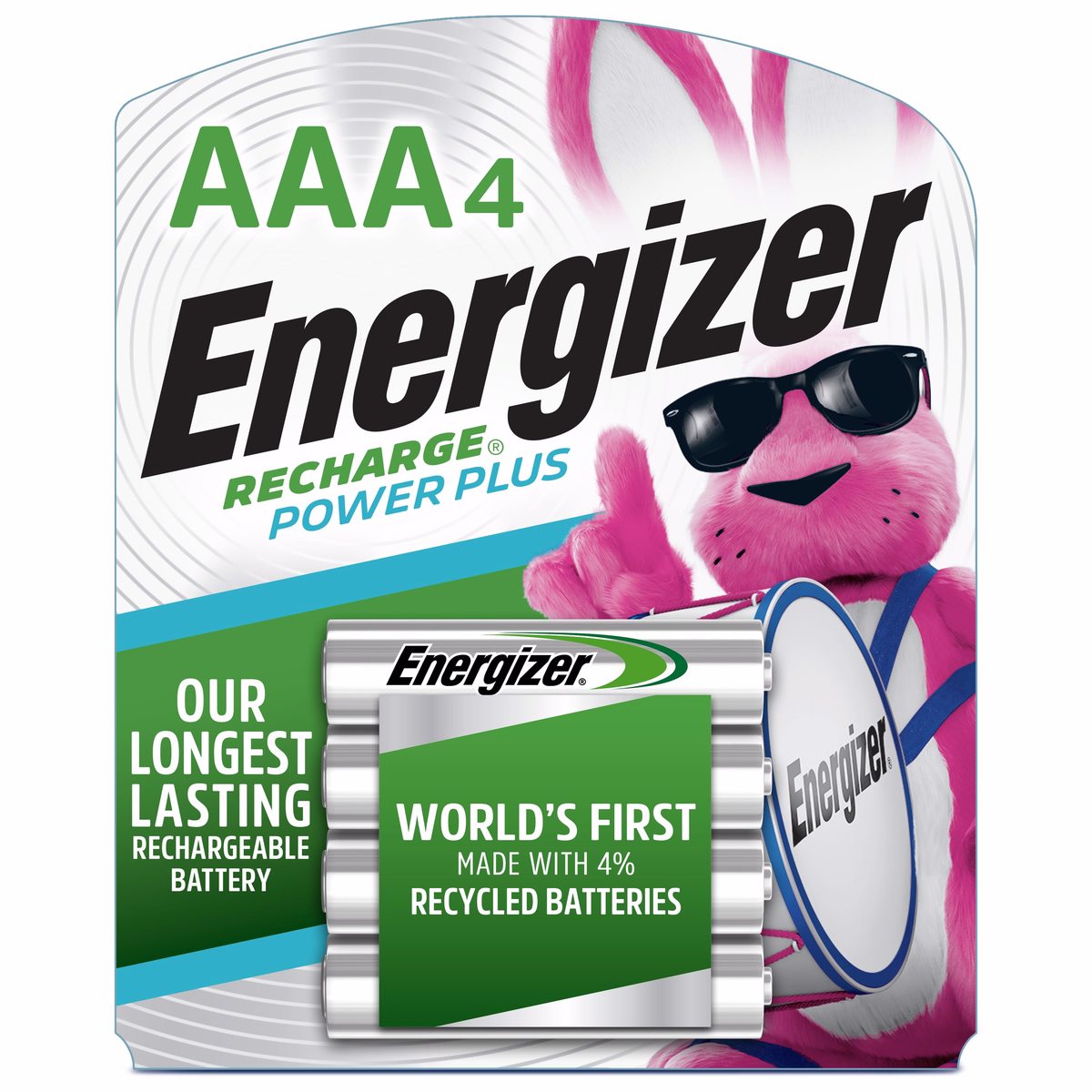 Energizer AAA E NiMH Rechargeable Batteries 4 per Pack