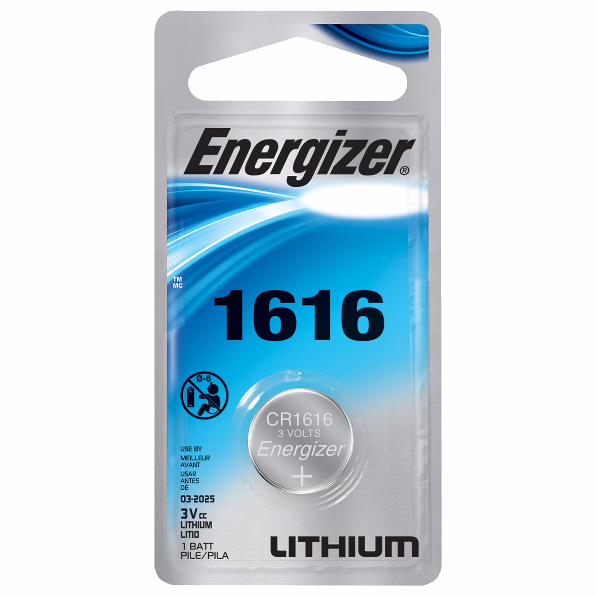Energizer Coin Cell,1616,3v