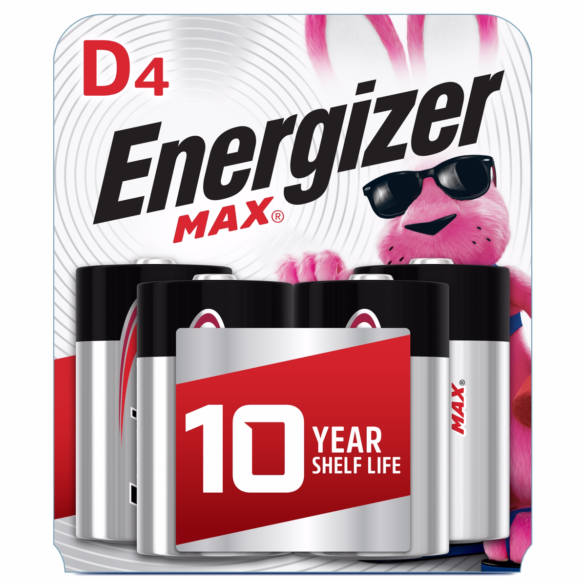 Energizer Max D アルカリ電池 4本パック 1.5V