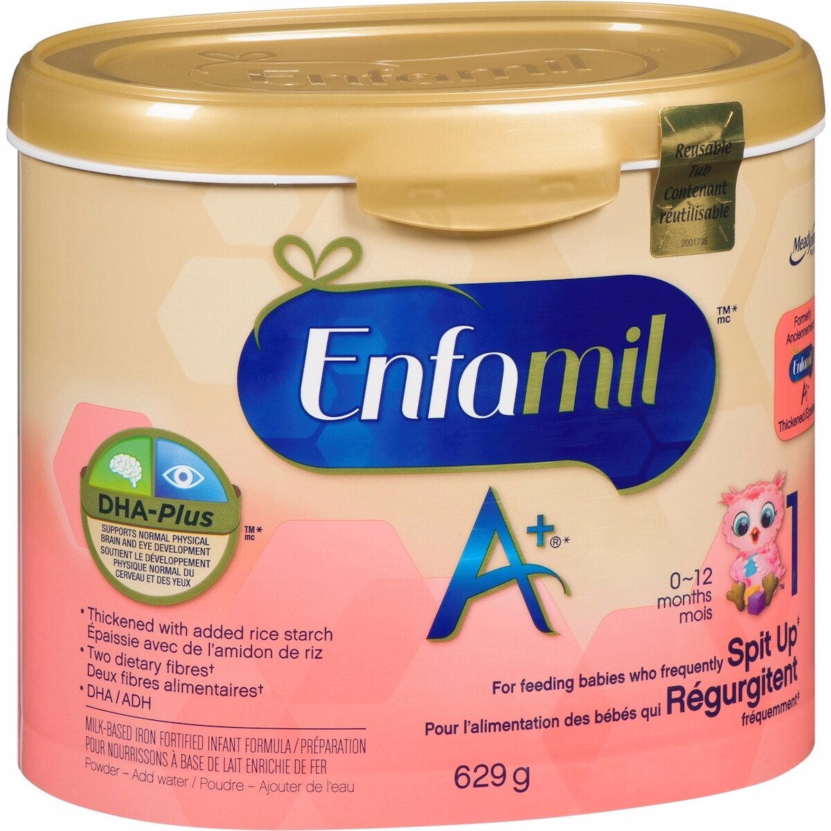 Enfamil A+ for Frequent Spit Up Baby Formula Powder Tub