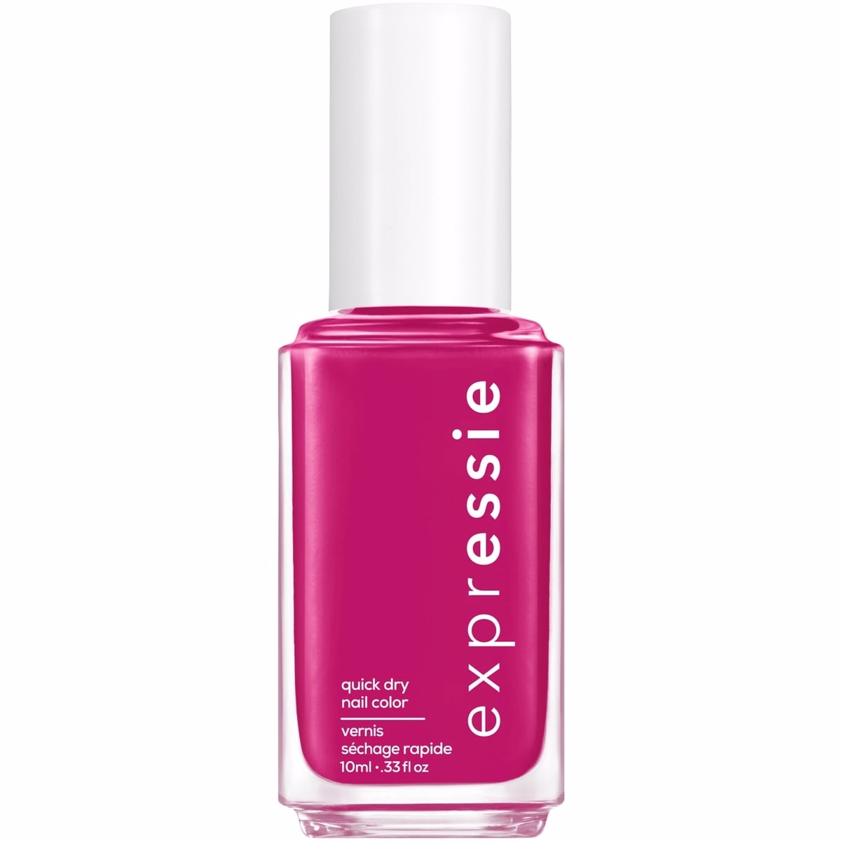 essie expressie™ vegan quick-dry nail polish, 8-free formula, express to impresspower move, hot pink, 10 ml