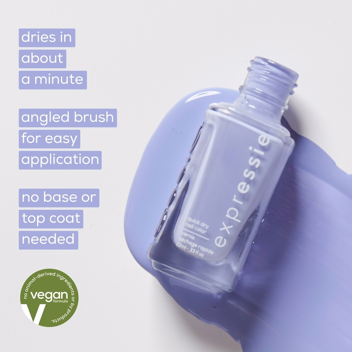 essie expressie™ 비건 빠른건조 네일 폴리시, 8-free 포뮬러, take a breakdance, 누드, 10 mL essie expressie™ 비건 빠른건조 네일 폴리시, 8-free 포뮬러, take a breakdance, 누드, 10 mL