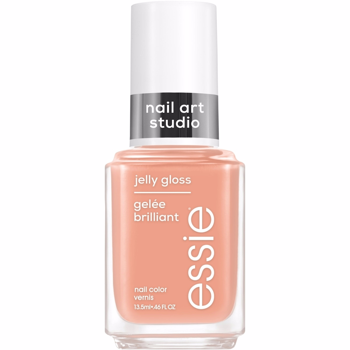 essie 네일 아트 스튜디오 젤리 네일 폴리시, 비치 젤리 마감, 치키 젤리 피치, 13.5 mL