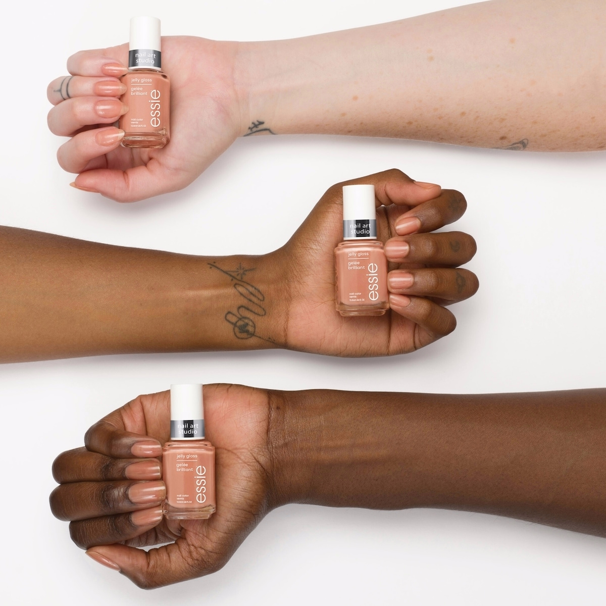 essie 네일 아트 스튜디오 젤리 네일 폴리시, 비치 젤리 마감, 치키 젤리 피치, 13.5 mL
