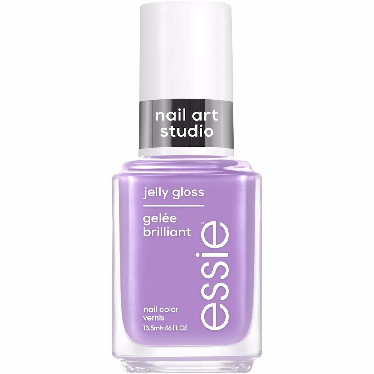 essie nail art studio jelly nail polish, sheer jelly finish, orchid jelly, purple, 13.5 ml