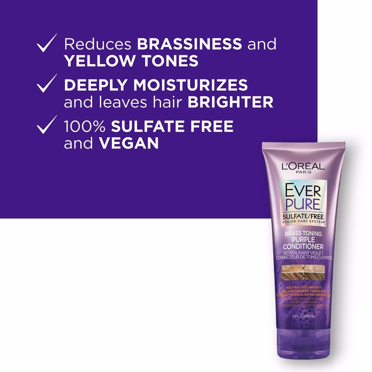 EverPure Brass Toning Purple Conditioner