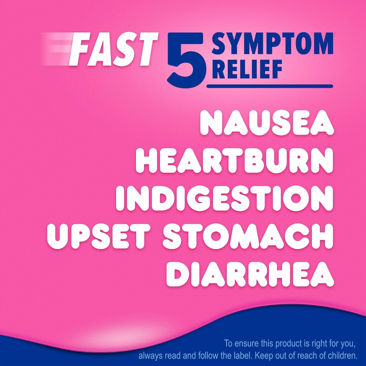 Extra Strength Caplets for Nausea, Heartburn, Indigestion, Upset Stomach, and Diarrhea Relief, Original Flavor