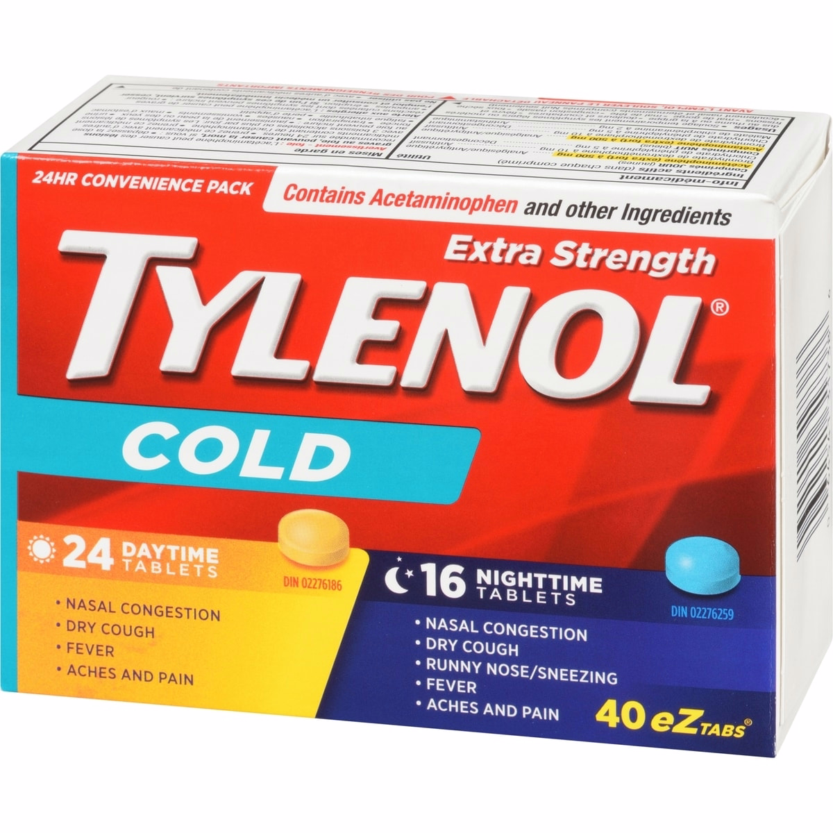 Extra Strength Cold Relief Day/Night, EZTabs Extra Strength Cold Relief Day/Night, EZTabs