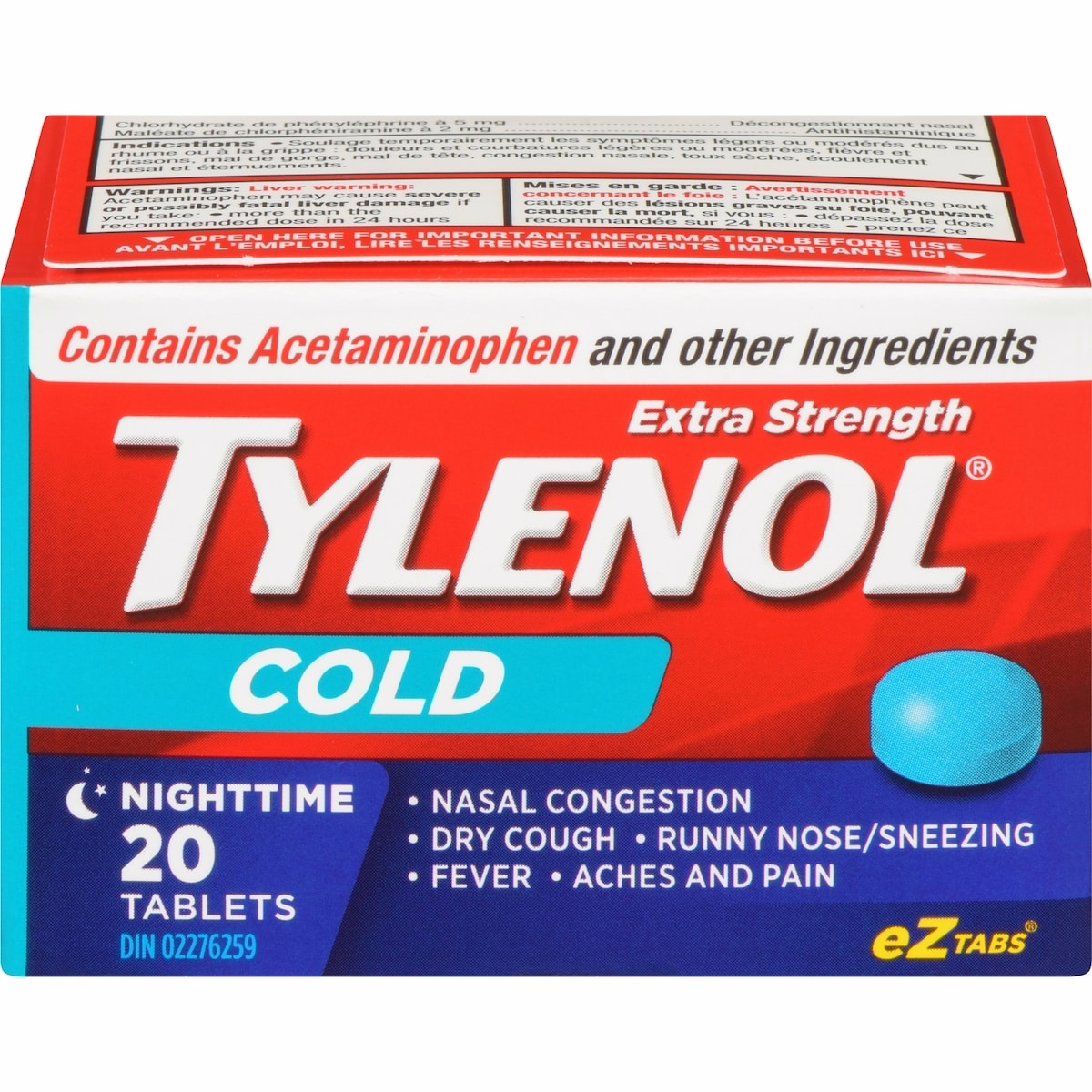 Extra Strength Cold Relief Night Acetaminophen 500mg Extra Strength Cold Relief Night Acetaminophen 500mg
