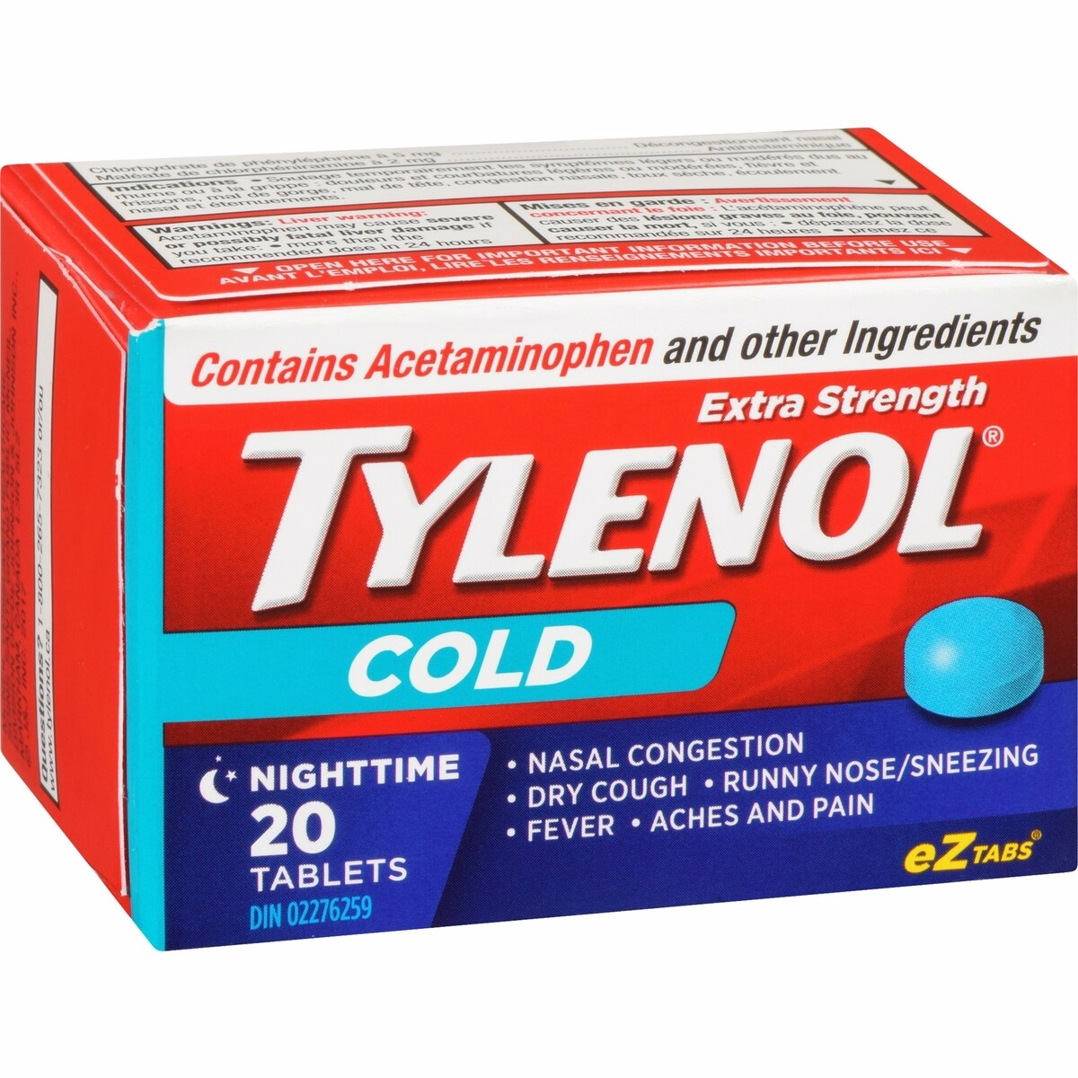 Extra Strength Cold Relief Night Acetaminophen 500mg Extra Strength Cold Relief Night Acetaminophen 500mg