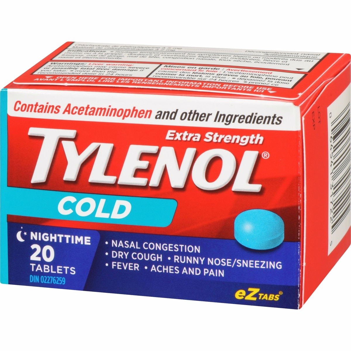 Extra Strength Cold Relief Night Acetaminophen 500mg Extra Strength Cold Relief Night Acetaminophen 500mg