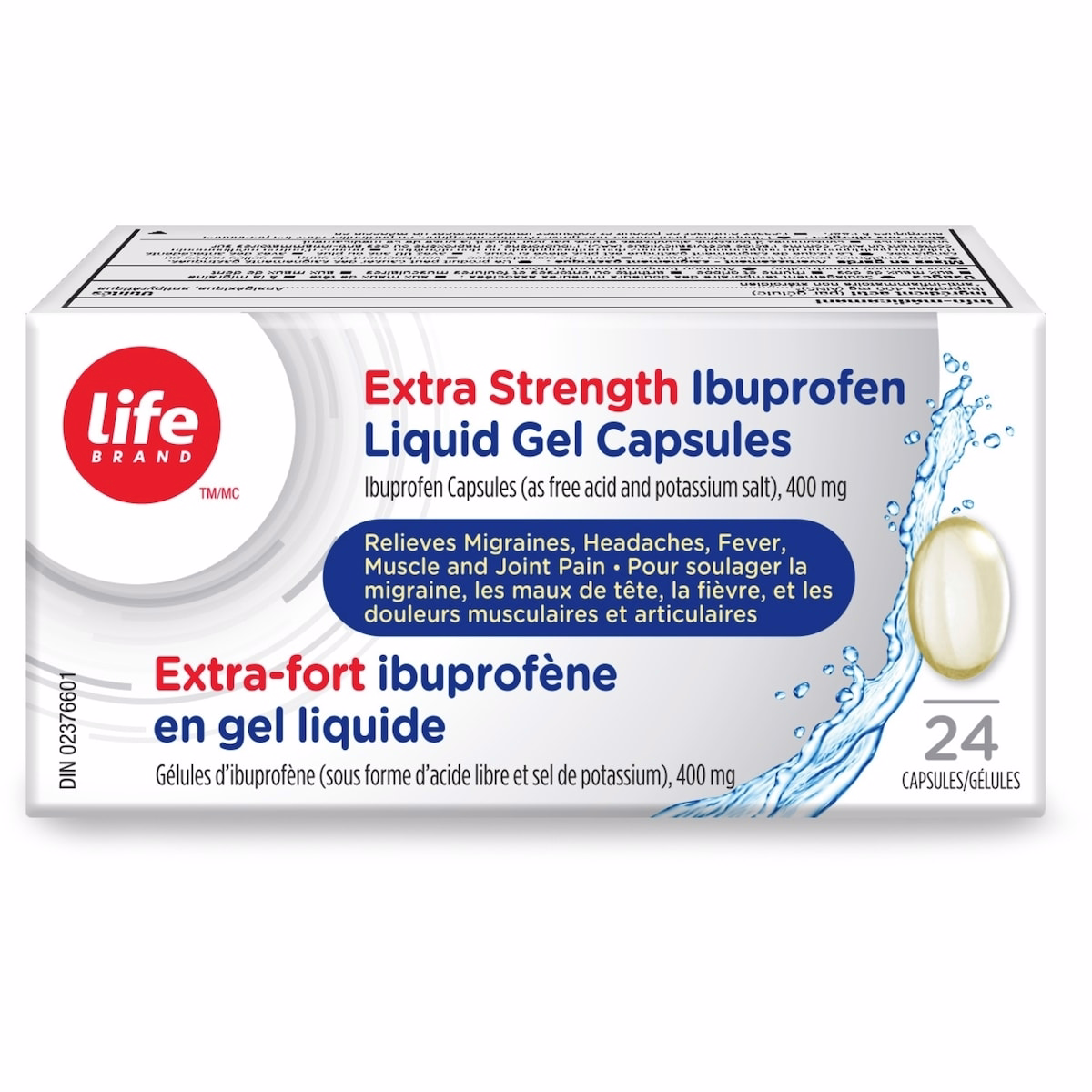 Extra Strength Ibuprofen Liquid Gel Capsules