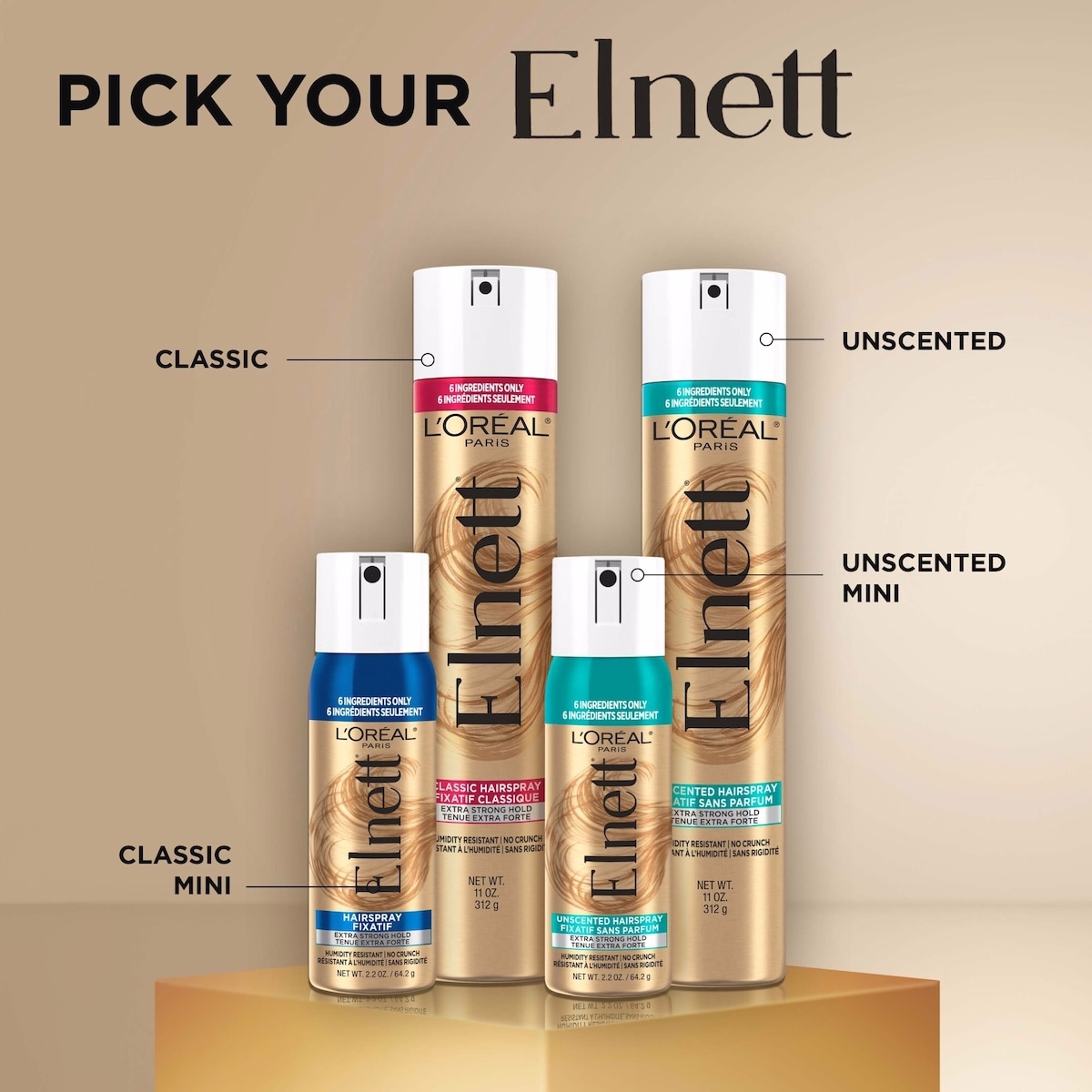 Extra Strong Hold Hairspray, Elnett Satin Unscented Extra Strong Hold Hairspray, Elnett Satin Unscented