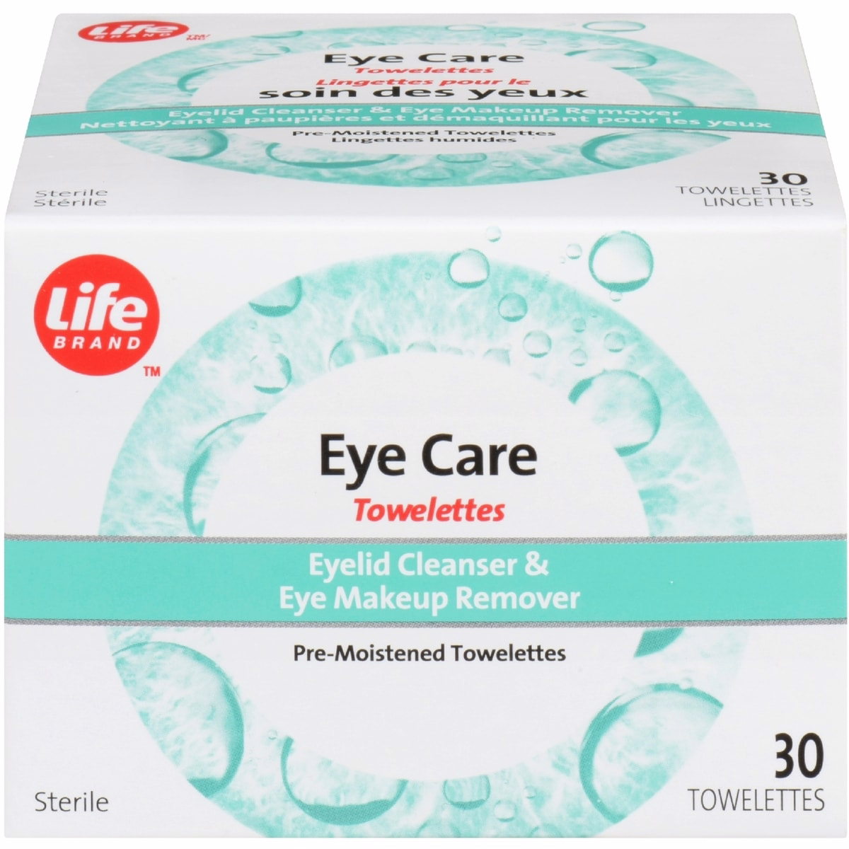 Eye care towelettes