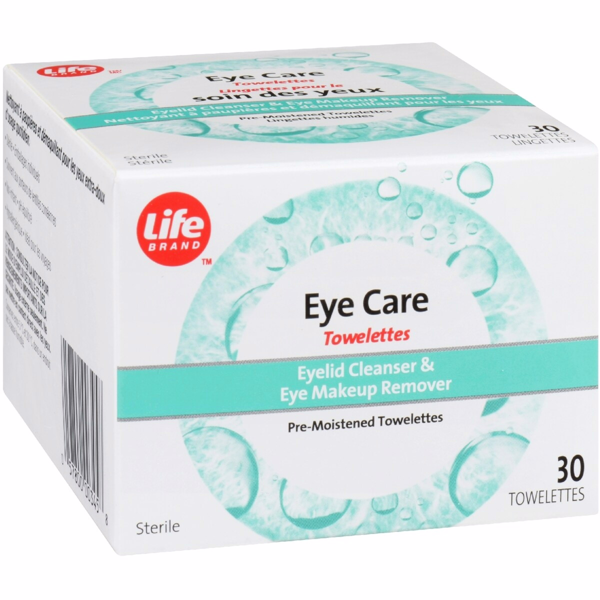 Eye care towelettes