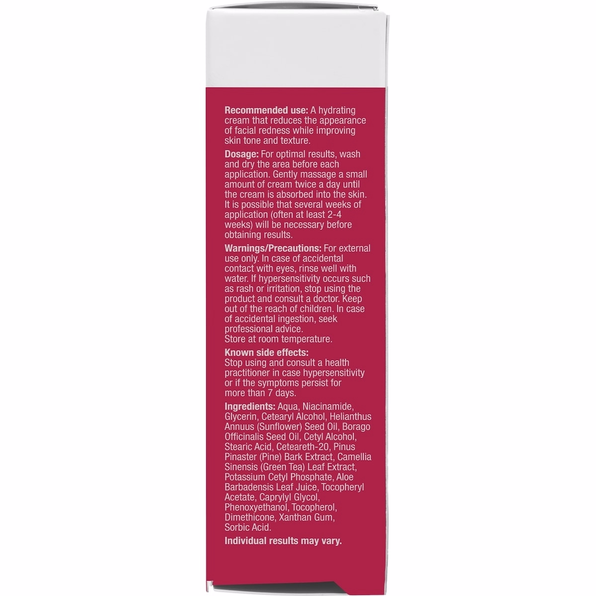 Facial Redness Cream Facial Redness Cream