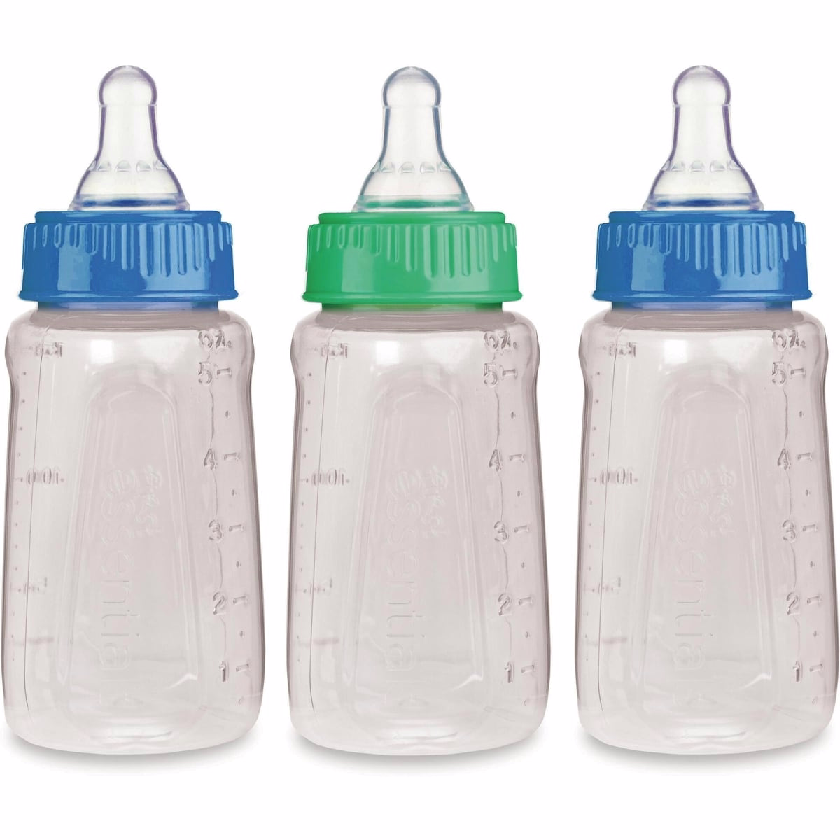 First Essentials by NUK® Clear View® Bottle 9OZ, 3PK, Medium Flow, Silicone
