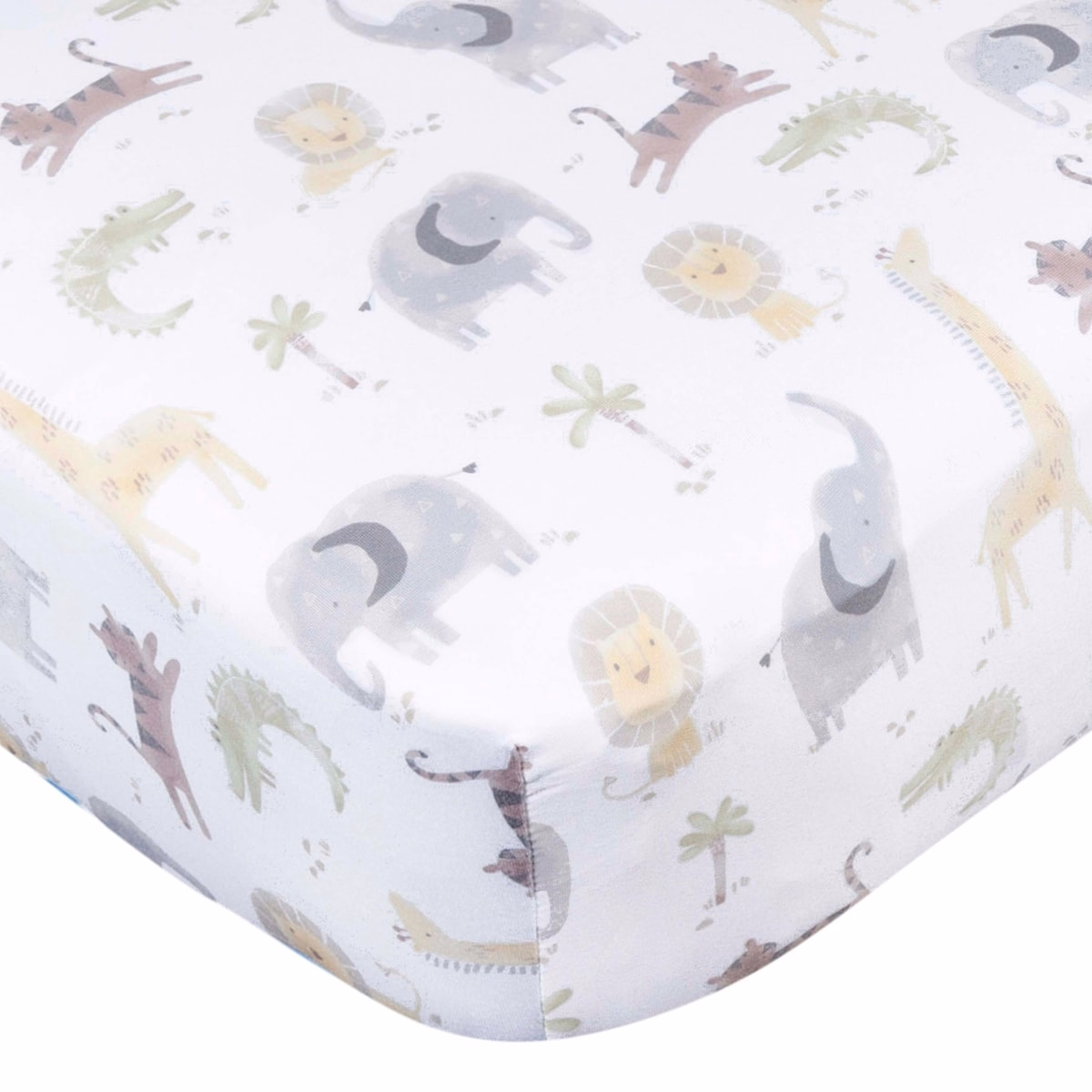Gerber Fitted Knit Baby Crib Sheet Animals 1 EA