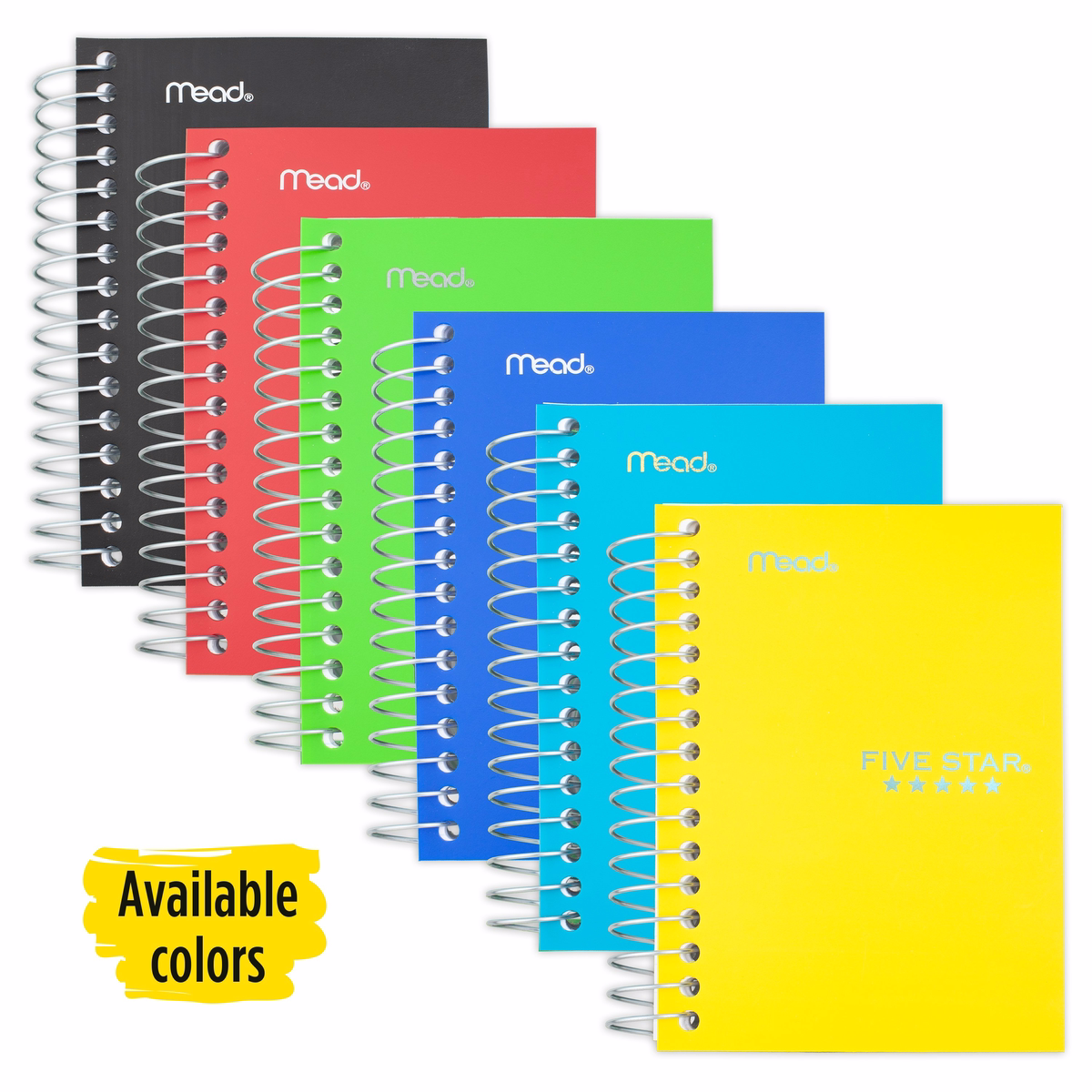 Five Star Fat Lil  College Ruled Wirebound Notebook  5 1/2  X 4   Color Choice Will Vary (45377)