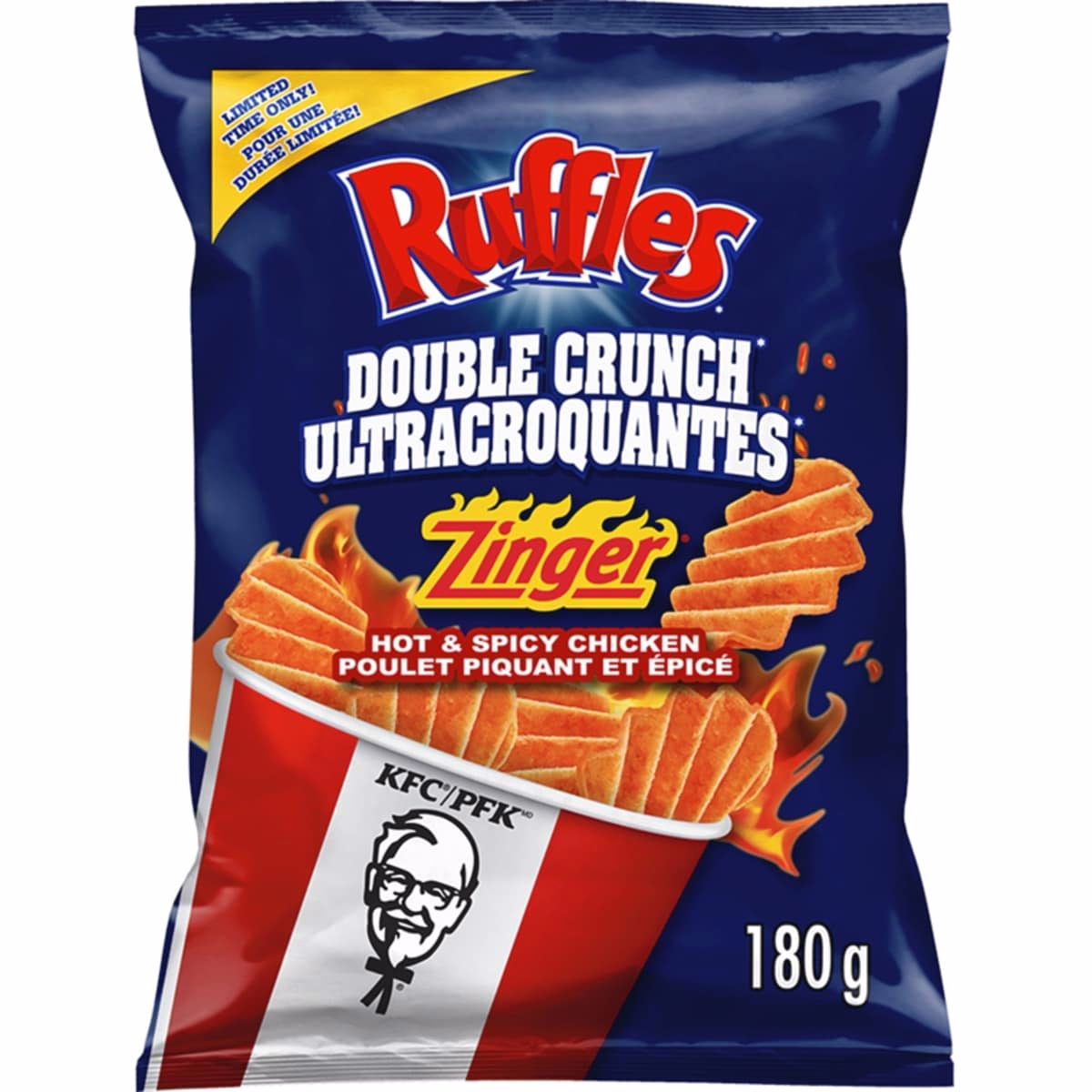 Chips de pomme de terre aromatisés Zinger Hot & Spicy Chicken Chips de pomme de terre aromatisés Zinger Hot & Spicy Chicken