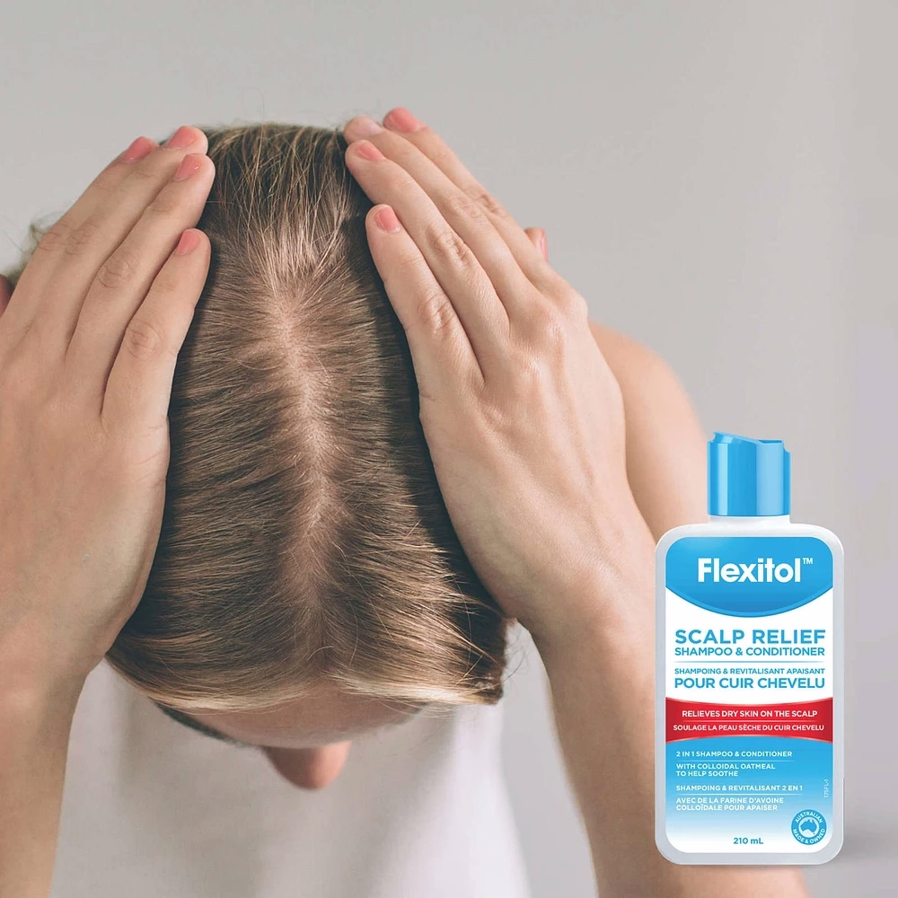 Flexitol Scalp Relief 2-in-1 Shampoo & Conditioner, 210 mL for Dandruff, Eczema, and Dry Skin Flexitol Scalp Relief 2-in-1 Shampoo & Conditioner, 210 mL for Dandruff, Eczema, and Dry Skin