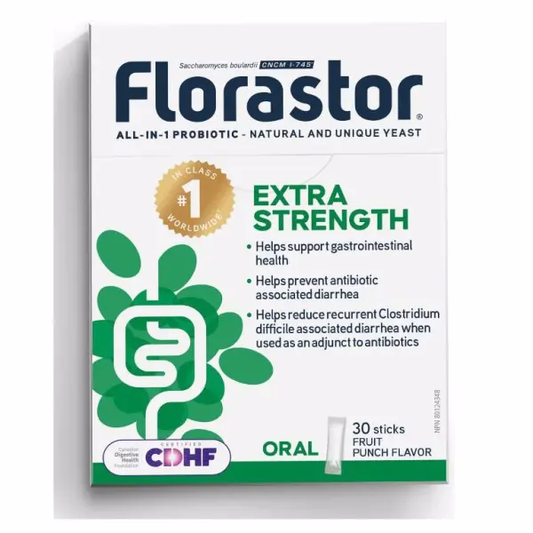 Florastor Extra Strength Sachet 30ea, 10 Billion CFU