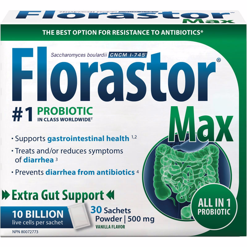Florastor Extra Strength Sachet 30ea, 10 Billion CFU