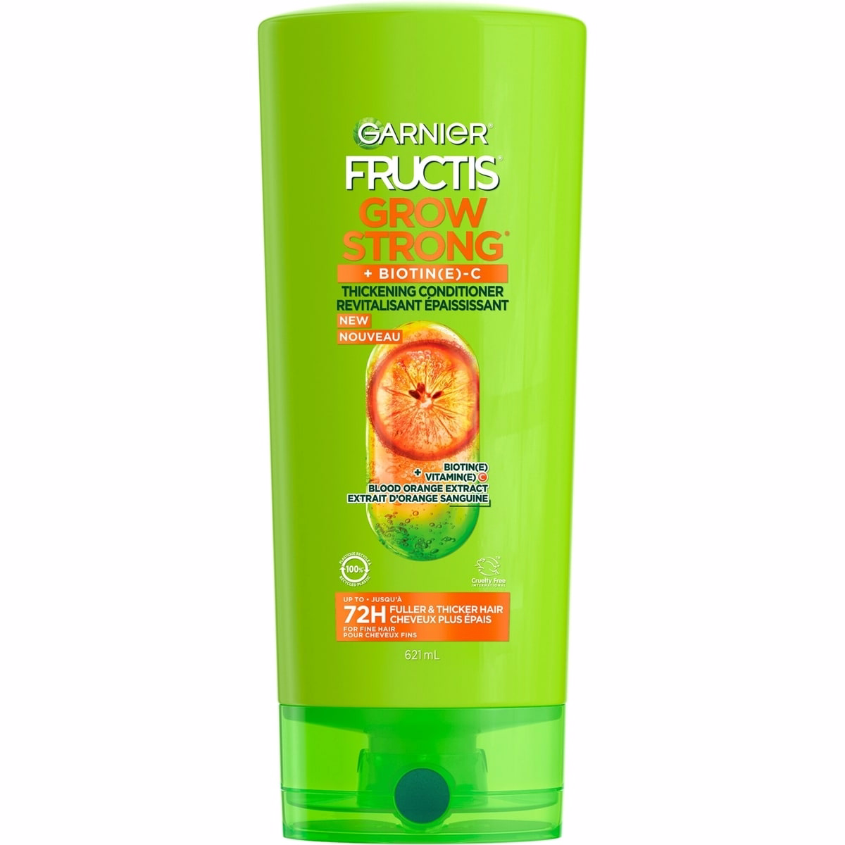 Fructis Grow Strong Thickening Conditioner, Thickens Fine Hair, with Vitamin C