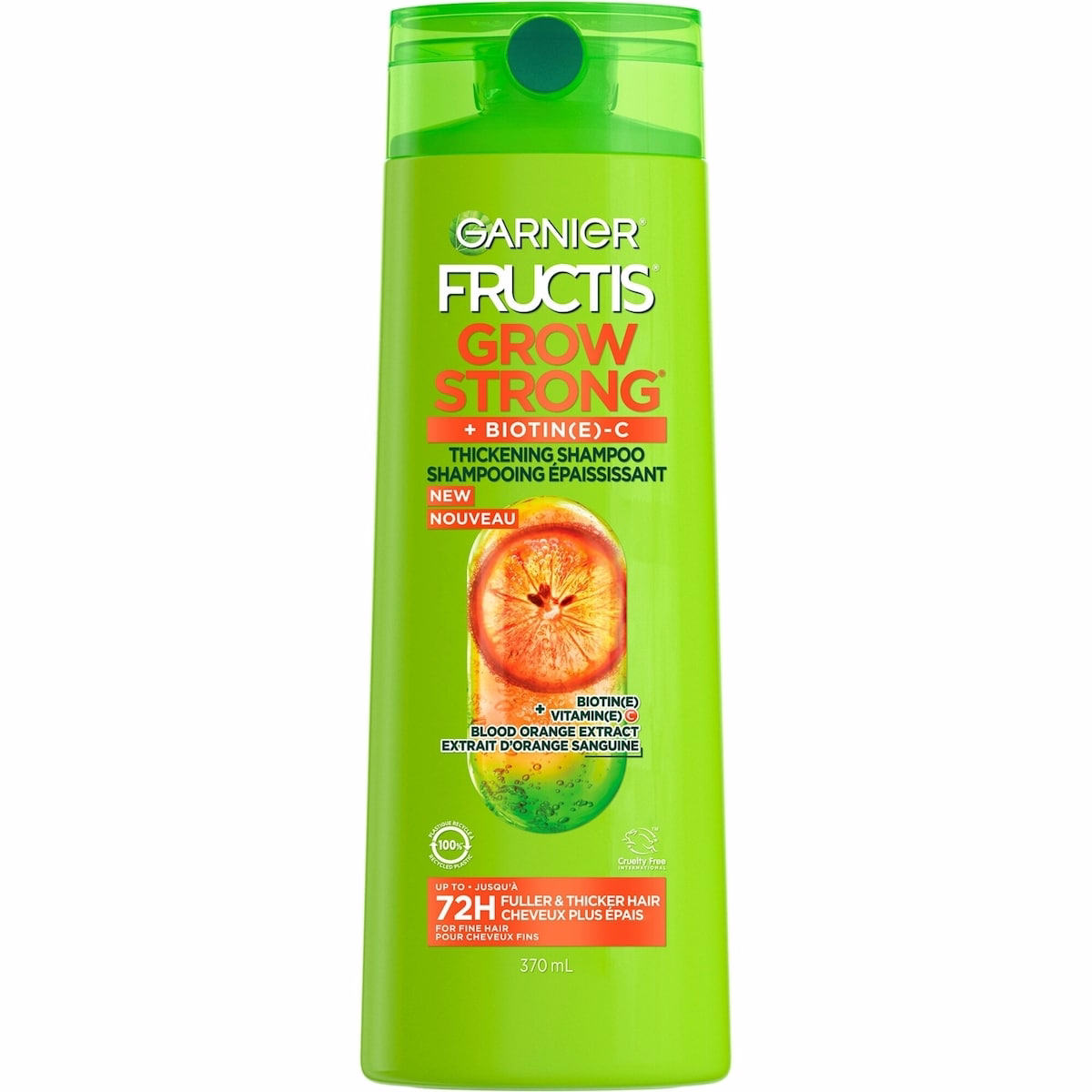 Fructis Grow Strong Thickening Shampoo, Thickens Fine Hair, with Vitamin C