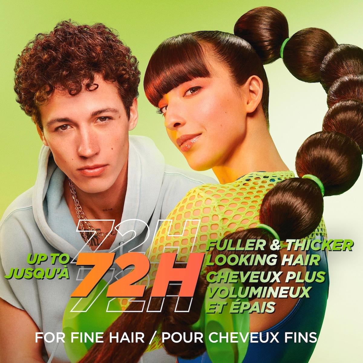 Fructis Grow Strong Thickening Shampoo, Thickens Fine Hair, with Vitamin C