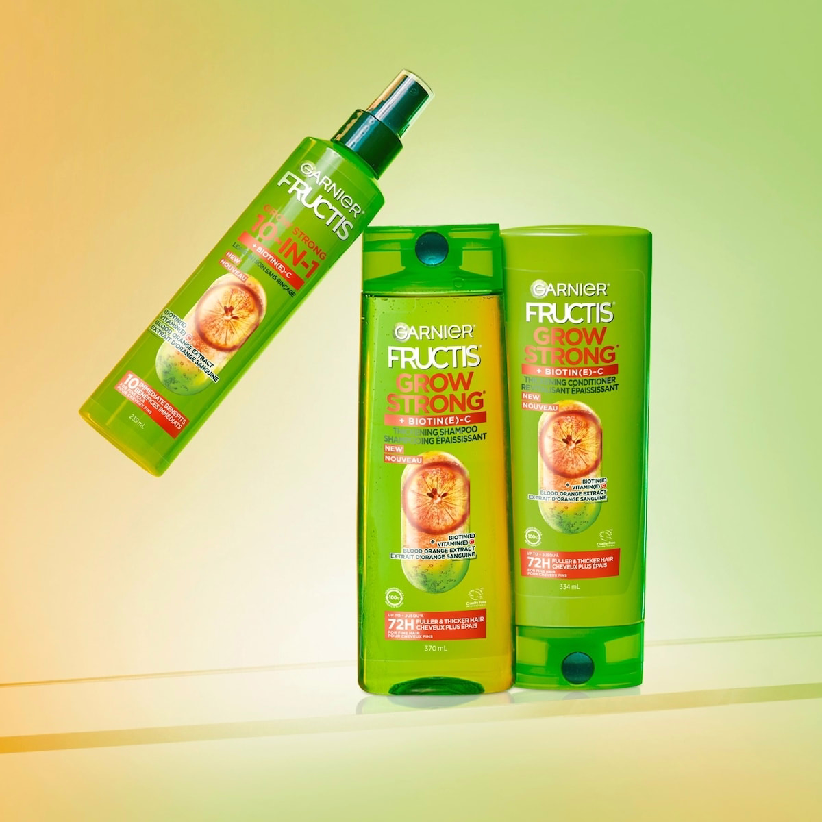 Fructis Grow Strong Thickening Shampoo, Thickens Fine Hair, with Vitamin C Fructis Grow Strong Thickening Shampoo, Thickens Fine Hair, with Vitamin C