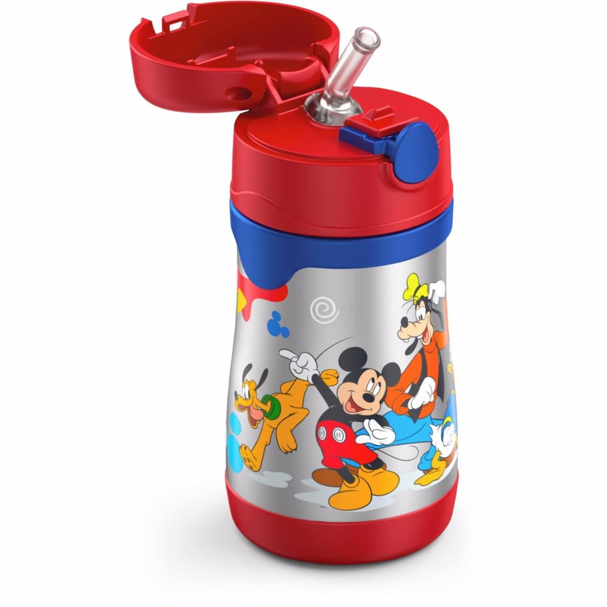 Bouteille d'eau FUNtainer® avec paille Mickey Mouse Clubhouse