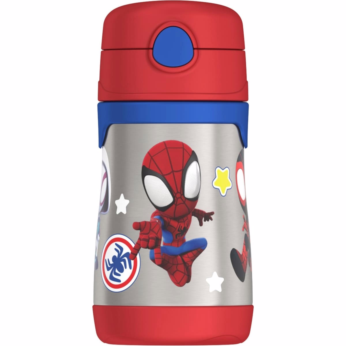Bouteille FUNtainer® avec paille Spidey et ses incroyables amis