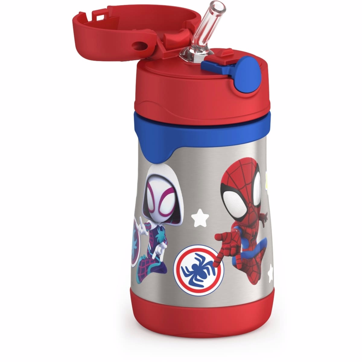 Bouteille FUNtainer® avec paille Spidey et ses incroyables amis
