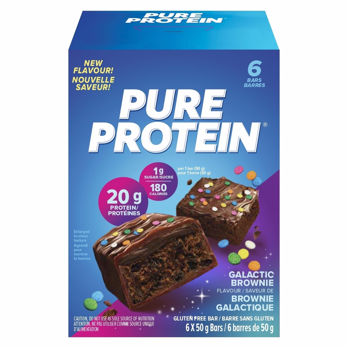 Galactic Brownie Bar  6 Bars x 50 g