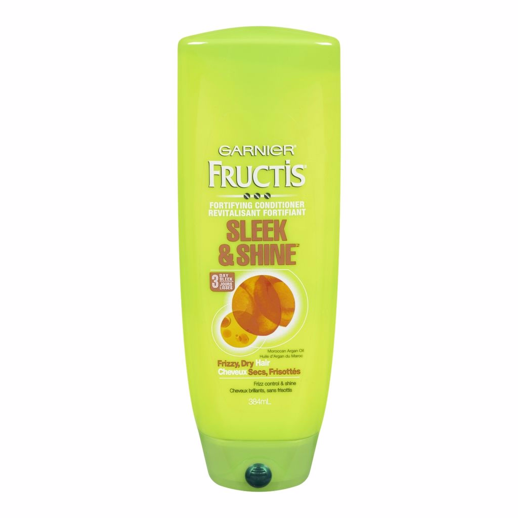 Garnier Fructis Sleek & Shine Conditioner, Frizzy, Dry, Unmanageable Hair, 12 Fl. Oz.