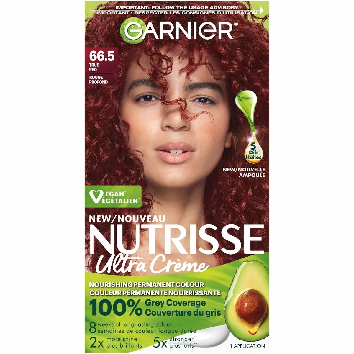 Nutrisse Ultra Crème, Permanent Hair Dye, 100% Grey Coverage
