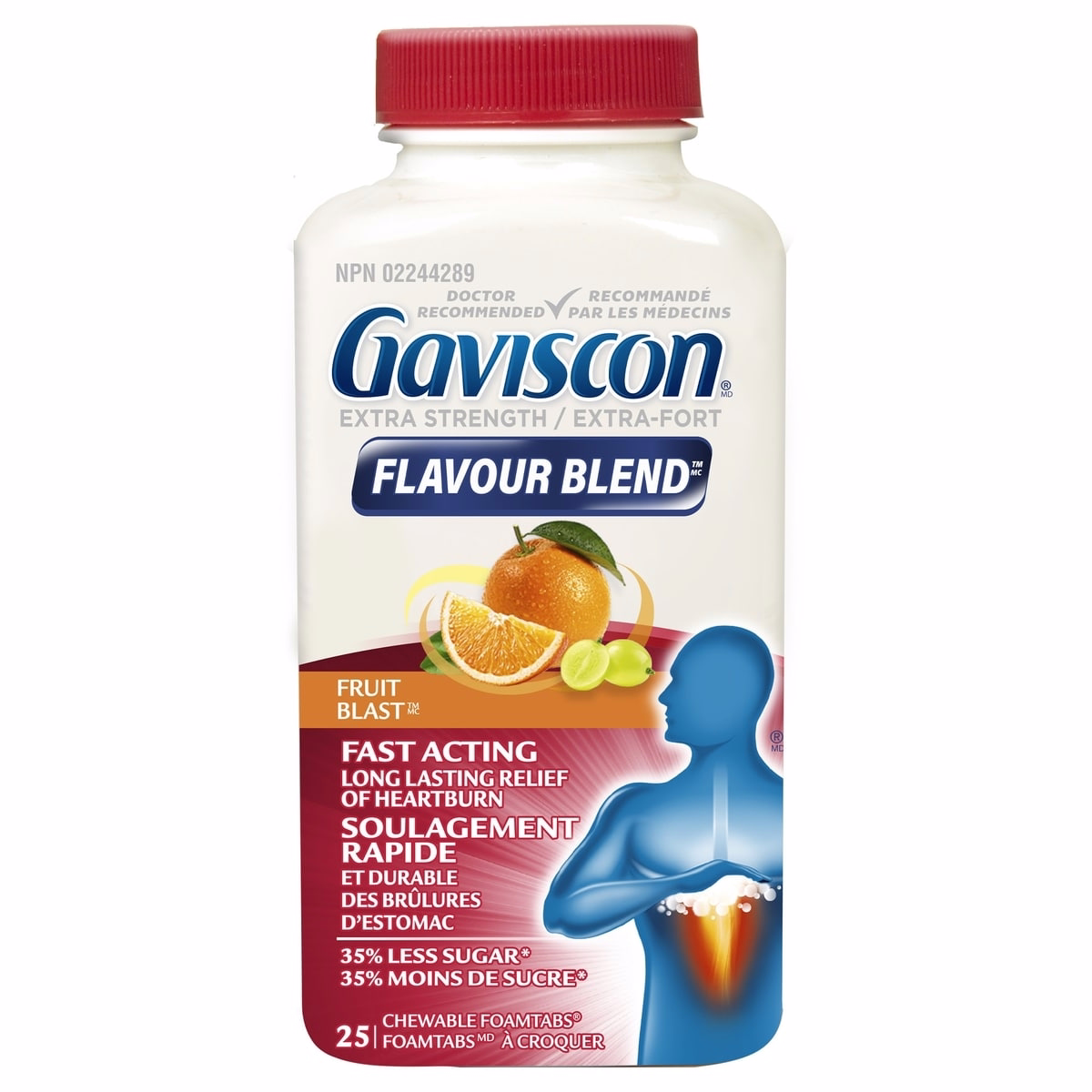 Gaviscon Extra Strength Flavour Blend Fruit Blast Tablet