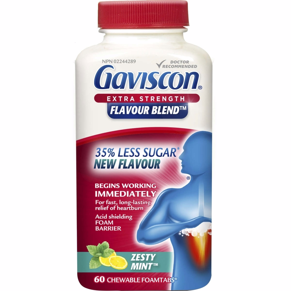 Gaviscon Extra Strength Flavour BlendTM Zesty MintTM Tablet