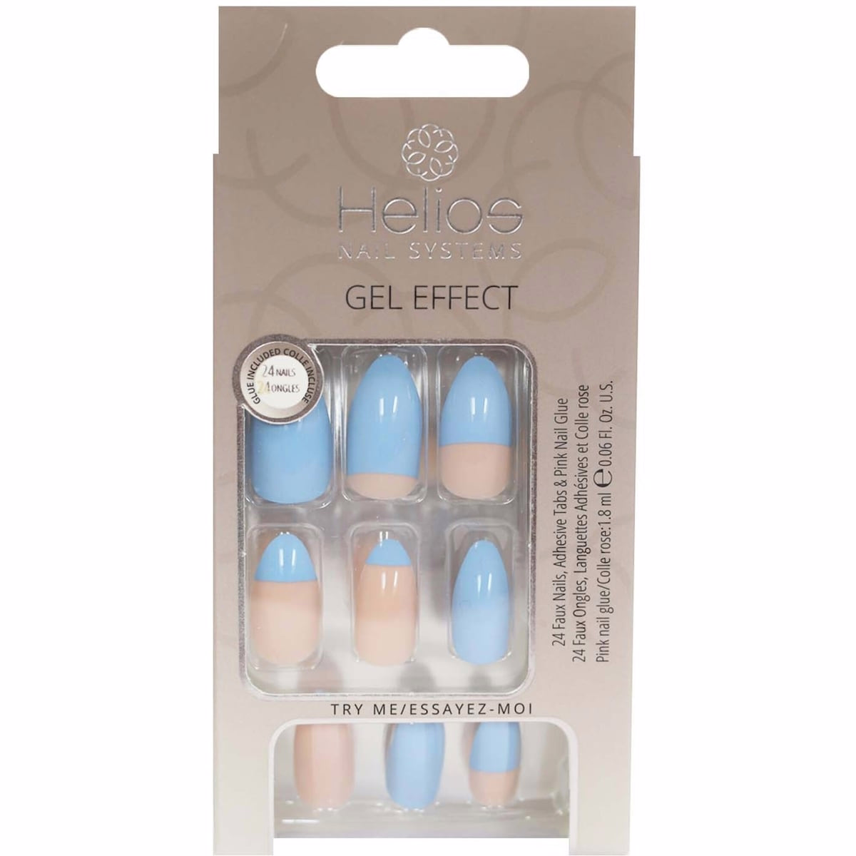 Gel effect artificial nail