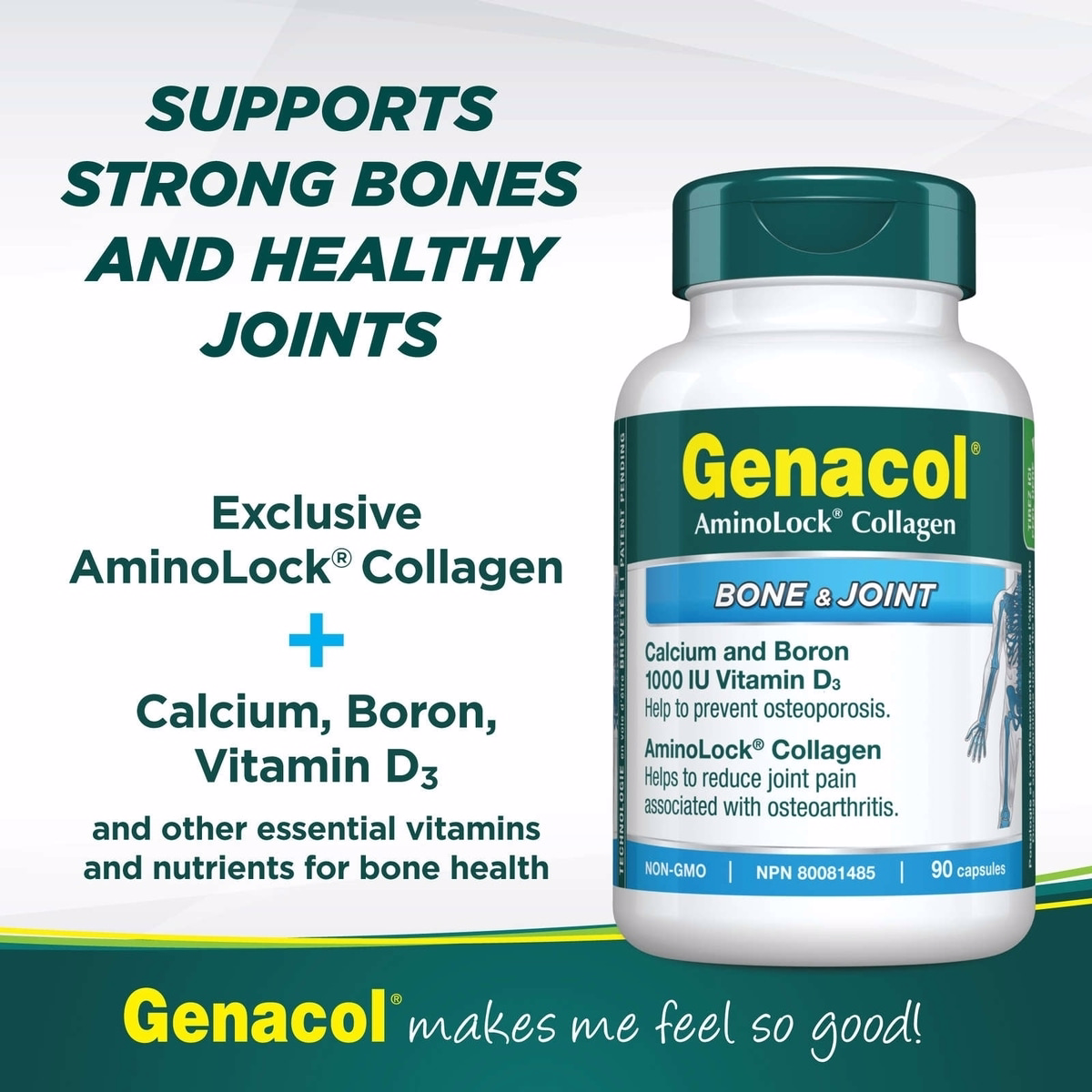 Genacol 骨と関節 AminoLockコラーゲン、ホウ素、カルシウム、ビタミンD3