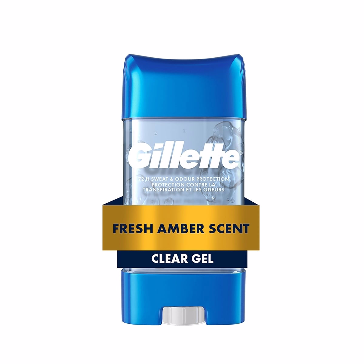Gillette Clear Gel Antiperspirant and Dedorant for Men Fresh Amber Scent