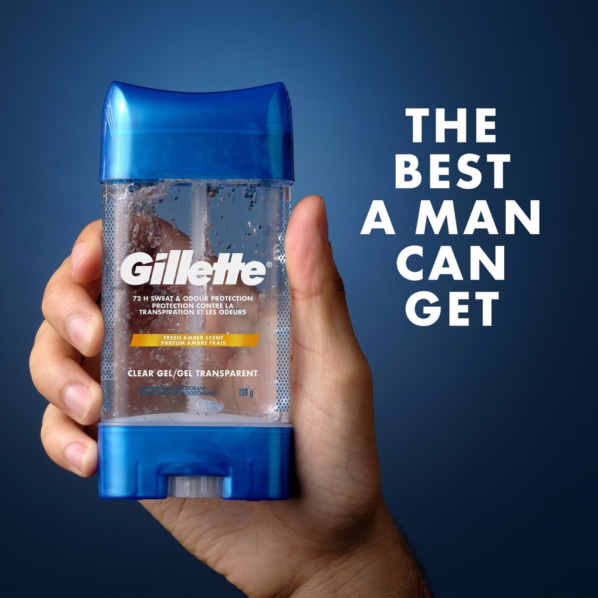 Gillette Clear Gel Antiperspirant and Dedorant for Men Fresh Amber Scent Gillette Clear Gel Antiperspirant and Dedorant for Men Fresh Amber Scent