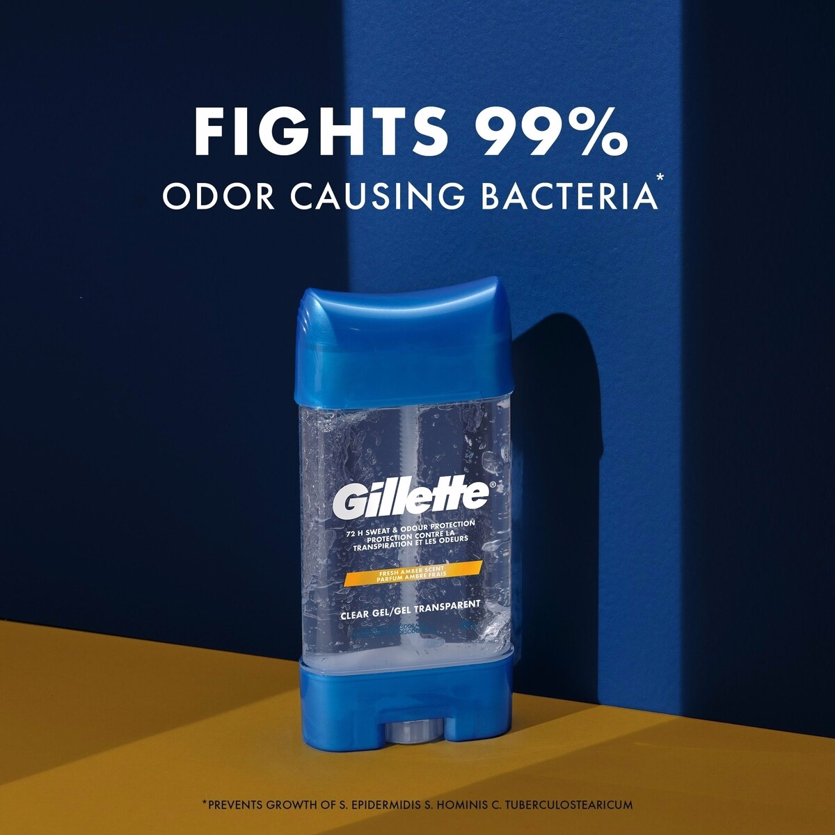 Gillette Clear Gel Antiperspirant and Dedorant for Men Fresh Amber Scent Gillette Clear Gel Antiperspirant and Dedorant for Men Fresh Amber Scent
