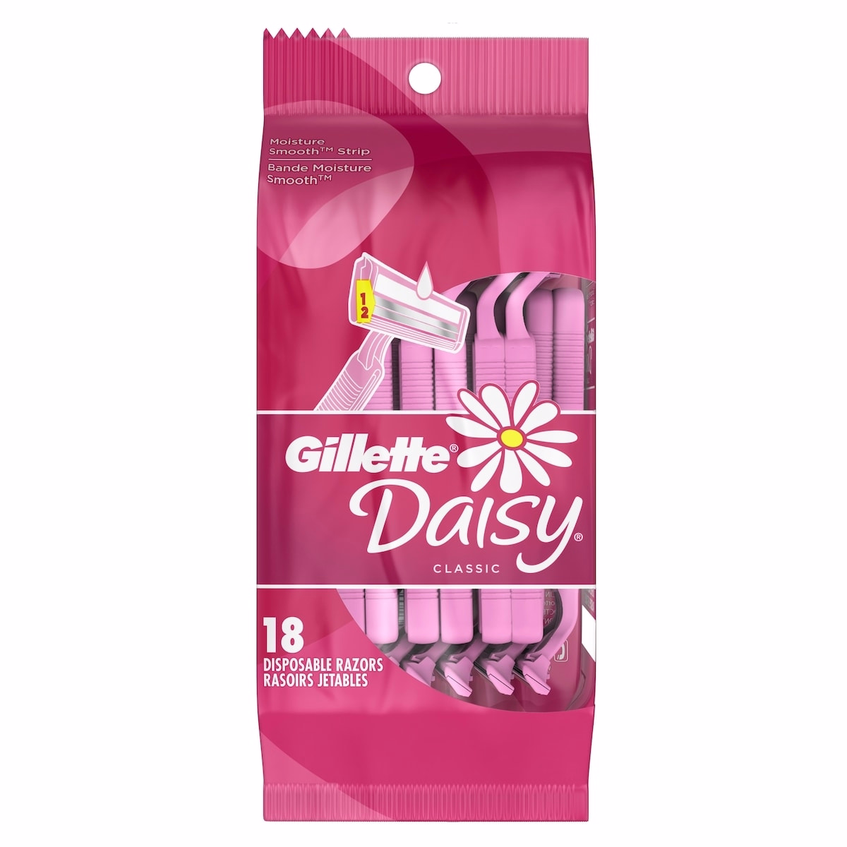 Gillette Daisy Classic Women's Disposable Razor - 18 Pack