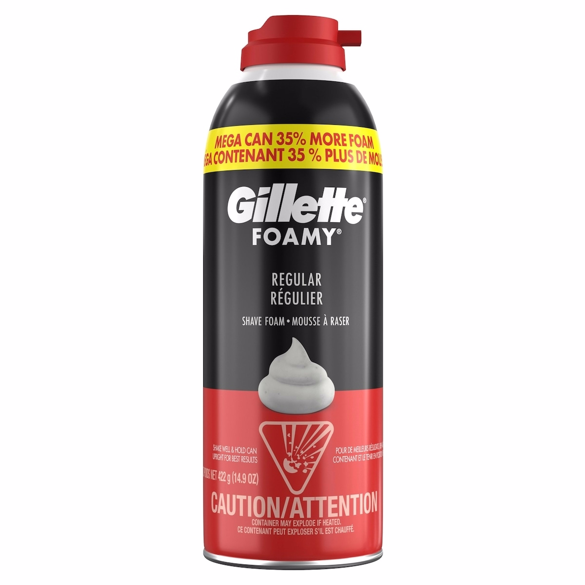 Gillette Foamy Classic Shave Foam for Men Original Scent, 14.9oz