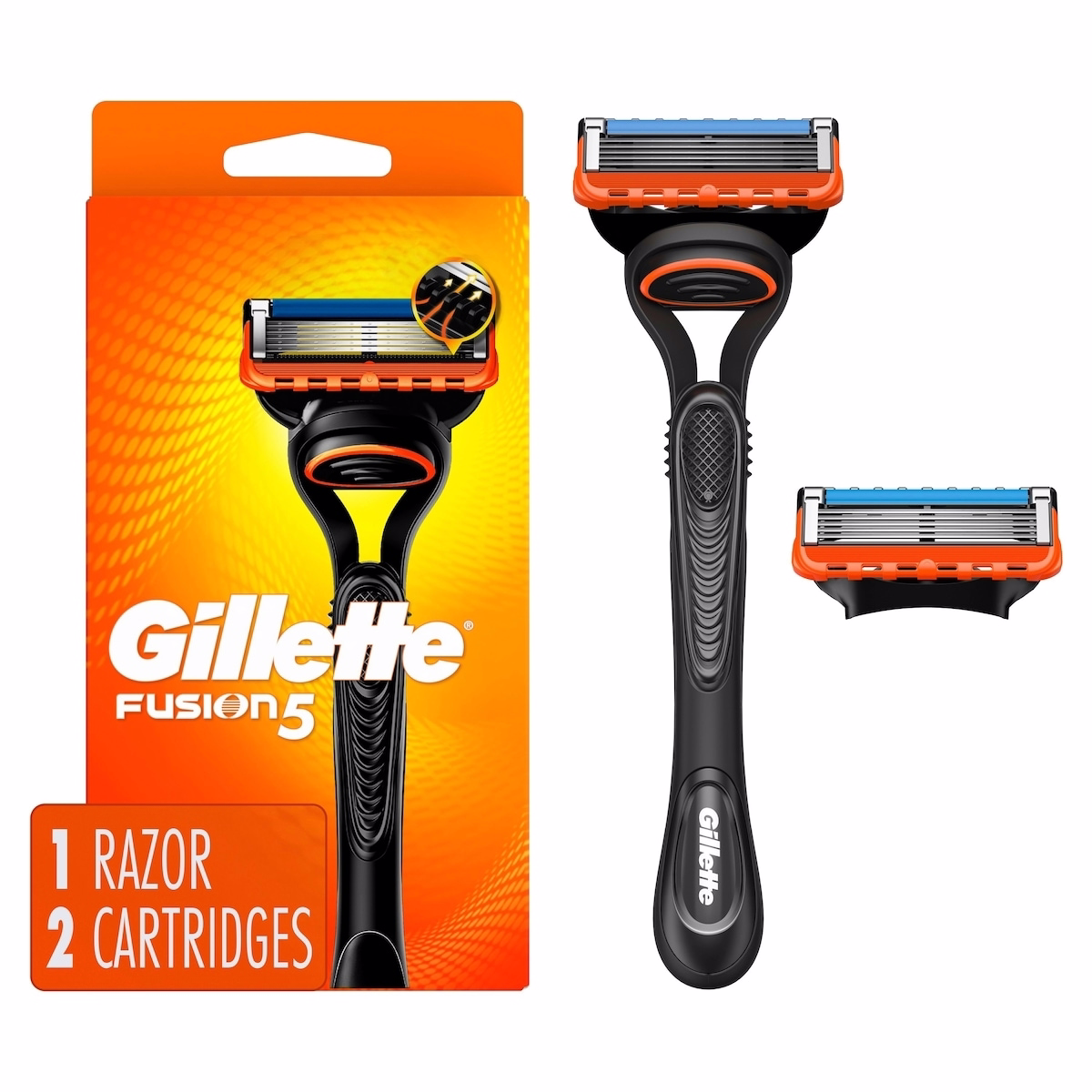 Gillette Fusion5 男士剃鬚刀握把 + 2 片刀片替換芯