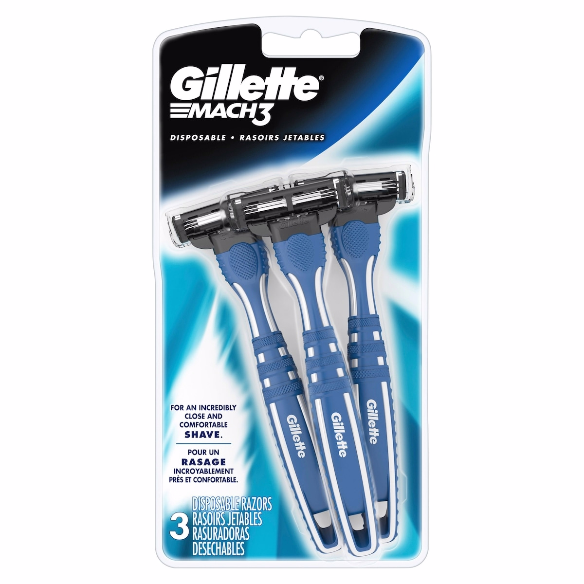 Gillette Mach3 Men’s Disposable Razors - 3 Pack