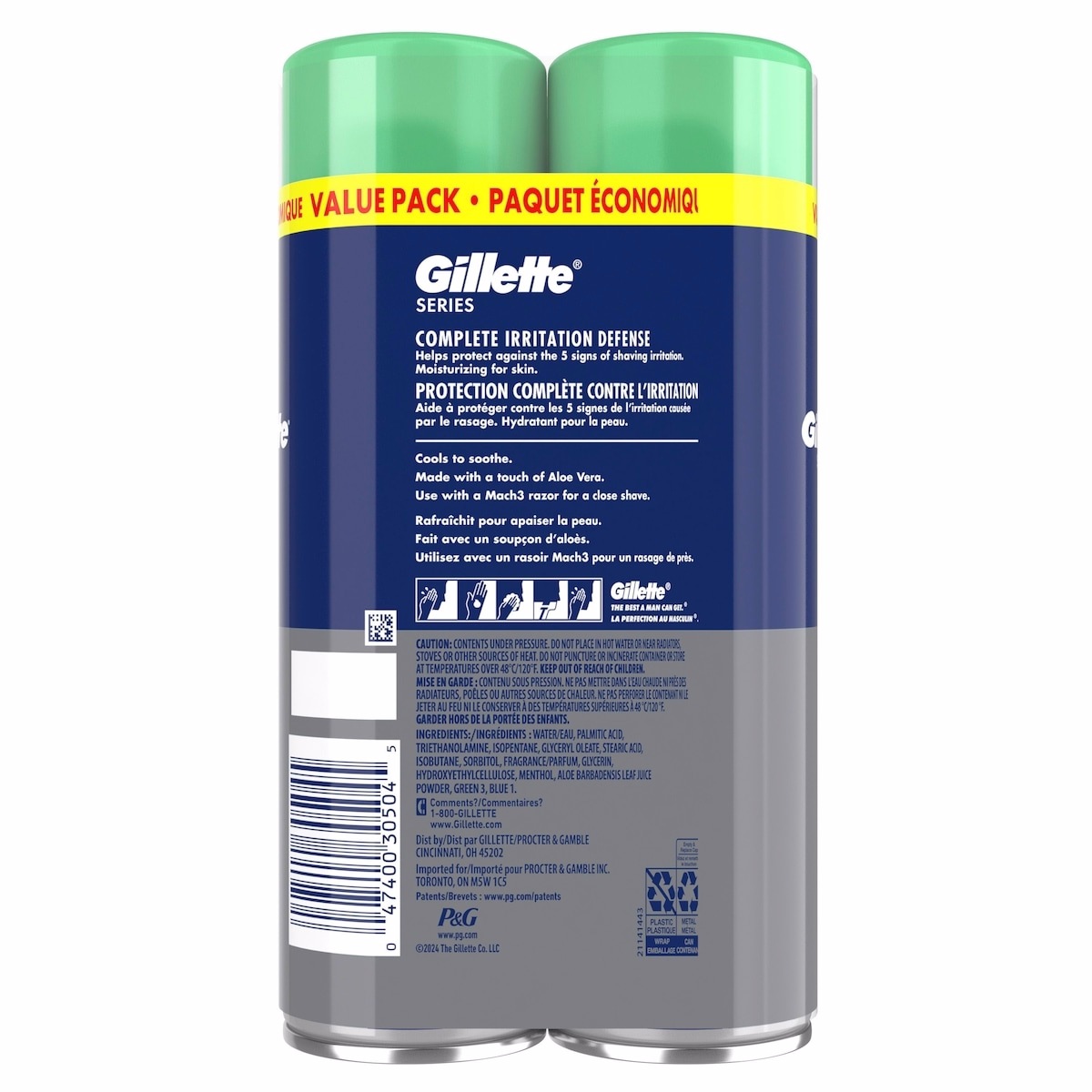 Gillette 剃鬚凝膠 敏感肌 專用 雙包裝 14 Oz Gillette 剃鬚凝膠 敏感肌 專用 雙包裝 14 Oz